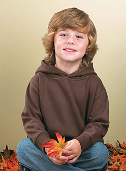 Brown Toddler Fleece Hooded Pullover Sweatshirt 