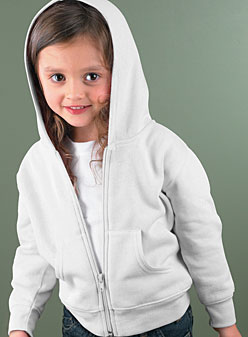Toddler Fleece Hooded Zip Front Sweatshirt With Pockets