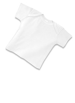 Infant Baby Rib Lap Shoulder T-shirt (Lap Shoulder Short Sleeve Tee #LSSST)