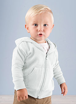 Infant Fleece Hooded Zip Front Sweatshirt With Pockets