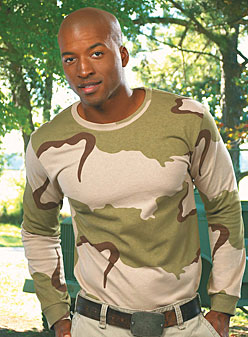 Adult Camouflage Long Sleeve T-shirt