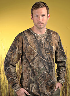 Adult Officially Licensed Realtree® Camouflage Long Sleeve T-shirt