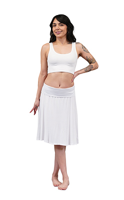 The Liquid Flow Roll Waist Skirt