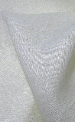 100% Bleached Linen Fabric