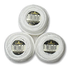 White Pearl Cotton Crochet Thread
