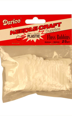 Plastic Floss Bobbins 25pcs.