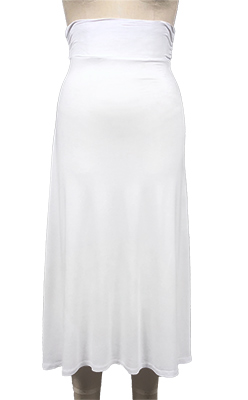 Ruched Waist Maxi Skirt