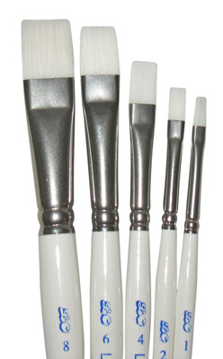 Loew Cornell Silk Painting Brushes - Flat