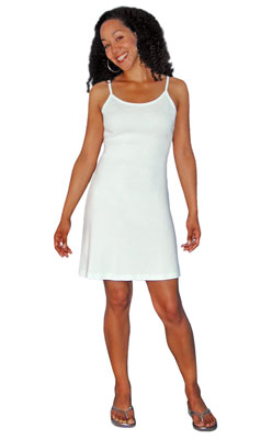 Short Rib Knit Spaghetti Strap Dress