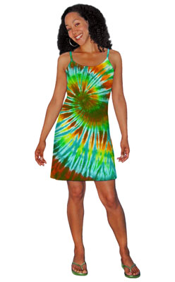 Tie-dyed example.