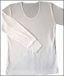 Silk Knit Underwear - Long Sleeve T
