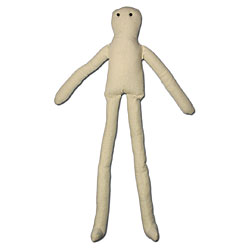 Cotton/Poly Pre-Stuffed Doll with Wire
