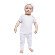 Infant Baby Rib Lap Shoulder T-shirt (Lap Shoulder Short Sleeve Tee #LSSST)