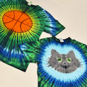 Cat and Basketball Tie-Dye Tutorial