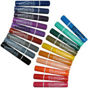 MARVY Permanent Broadpoint Fabric Markers
(6 Flu. Colors)