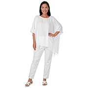 Fringed Rayon Poncho