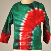 Candy Cane Tie-Dyes