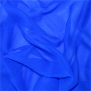 Electric Blue Silk Chiffon 8mm 45" 