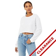 Bella + Canvas ladies' Long Sleeve Crop Top