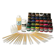 Dye-Na-Flow Class Kit - with all 30 colors and 24 brushes, resist and more!