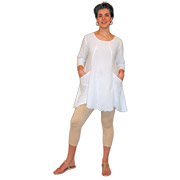 Deep Pocket Gauze Tunic