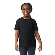 Black Gildan Heavy Cotton Youth T-shirt