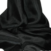 Black Habotai Scarves

