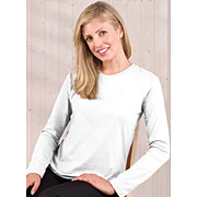Ladies Jersey Long Sleeve T-shirt (Feminine Fit Softee Long Sleeved #FFSLS)