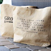How To Make Personalized Burlap Bags - A Lil Blue Boo Tutorial