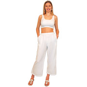 Lanai Crop Pant Cotton Gauze