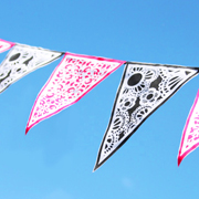 Printed Canvas Bunting - A  Lil Blue Boo Tutorial