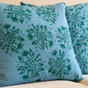 Fresh Angles - DIY Stenciled Pillows - A Mad Mim Tutorial