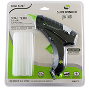 Mini Glue Gun Kit Dual Temp Plus  w/12 - 4" Mini Glue Sticks 