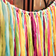 Ombre Dyed Streamer Garland - A Lil Blue Boo Tutorial