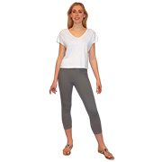 Open Shoulder Slubby Crop