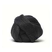 Black Merino Wool Top Roving 4oz.
