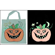 Scary Glowing Pumpkin Bag
