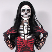 Fabric Painted Skeleton Costume