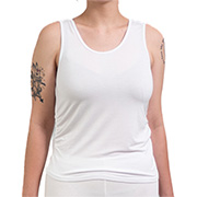 Shirred Sided Tank Top - Rayon Spandex