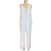 Tank Henley Jumpsuit w/Pockets