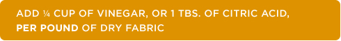 Citric acid/vinegar reminder