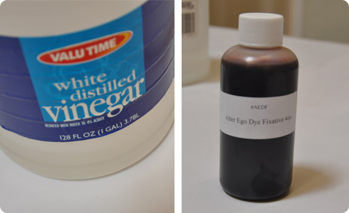 1ml of Fixative and 1-2ml of Vinegar