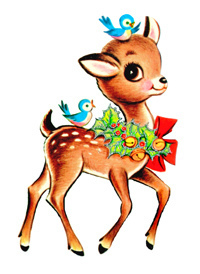 Keren sent this vintage reindeer