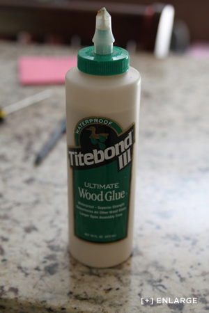 Waterproof wood glue is a must