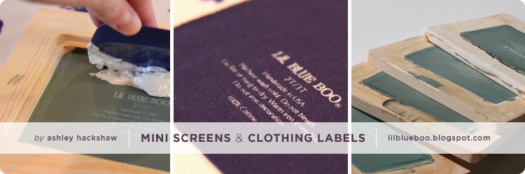 Mini Screens and Clothing Labels