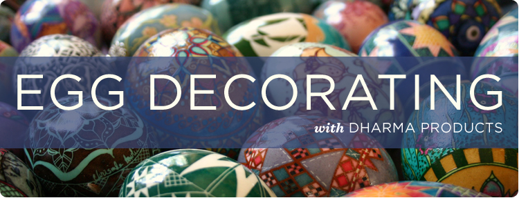 Egg Decorating with Dharma PRoducts