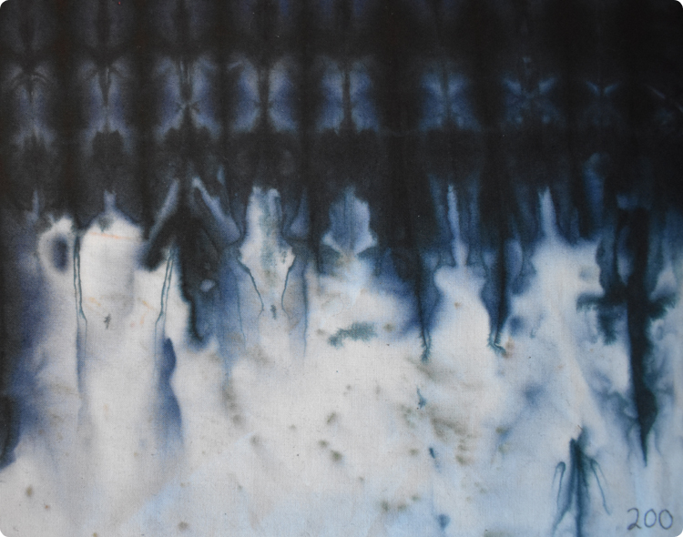 #200 Raven Black as a Tie-dye