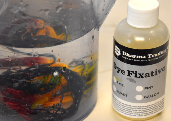 Rinse, Wash and use Fixative