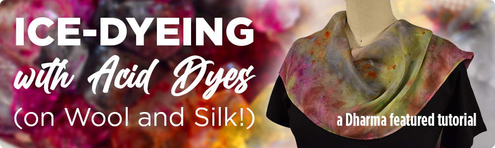 Ice Dyeing with Acid Dye on Wool and Silk