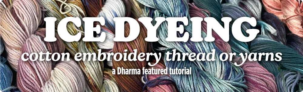 Ice Dyeing Cotton Embroidery Thread or Yarns